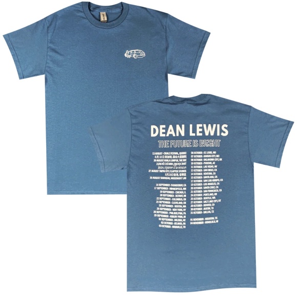 THE FUTURE IS BRIGHT BLUE 2023 TOUR SHIRT - Picture 1 of 4